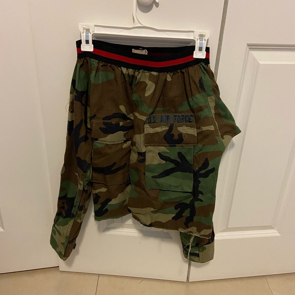 LF Camo off the shoulder top